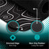 Minimalist Topographic Map Mouse Pad, Extended Large Black & White Non-Slip XXL Gaming Desk Mat with Stitch Edge