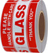 HYBSK 2x3 inch Handle with Care Thank You Glass Stickers, Adhesive Label, 300 Per Roll