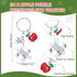 Sinload 24 Sets Thank You Gifts for Teacher Apple Ballpoint Pens Keychain Apple Card Teacher Appreciation Gifts