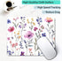 IMAYONDIA 9.5" 7.9" Computer Mouse Pads for Desk, Purple Wildflowers Floral Mouse Pad Small Square Computer Mousepad, x