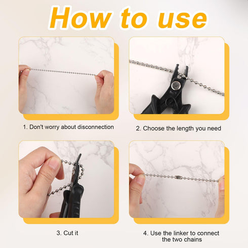 Gosknor 2pcs 11.81in Bulb Fan Pull Chain Extension, Decorative Pull Chain Extension with Light & Fan Cord Beaded Balls