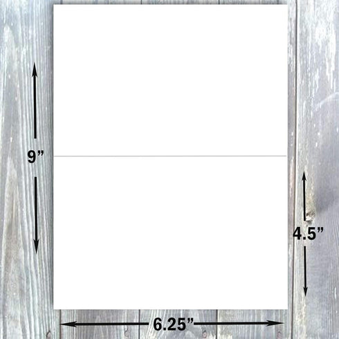A6 4.5" 6.25", 80 lb 100 Pack Hamilco White Cardstock Paper, Folded Cards with Envelopes x Cover, Blank Greeting