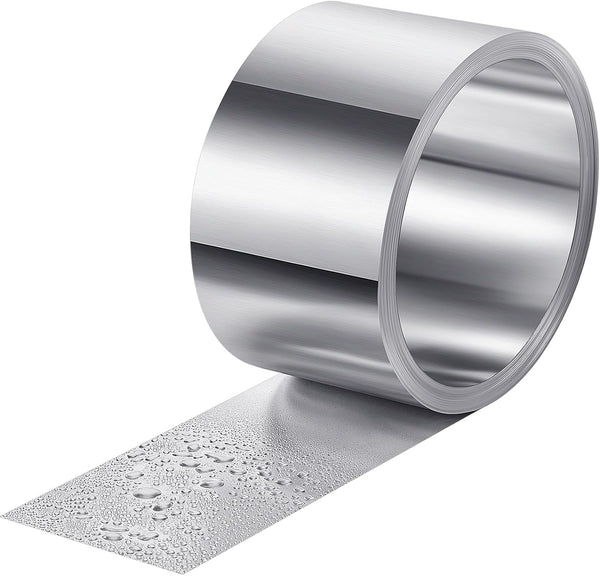Zonon 4" x 100' Aluminum Flashing Roll, Weatherproofing Metal Roofing Panels for Sealing Windows and Doors
