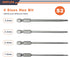 Hex Head Allen Wrench Drill Bit Set 1.5, 2.0, 2.5 & 3.0mm, S2 Steel 1/4" Hex Shank for Screwdrivers and Power Drill