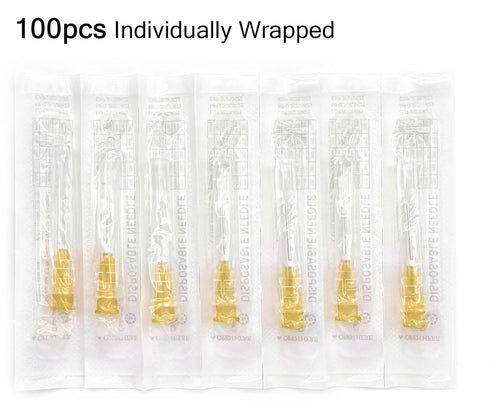 100Pack 25Ga 1.5 inch Luer Lock Lab Dispensing Accessories for Measuring,Refilling Inks
