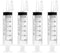 4 Pack 60ml Syringes with Cap, Sterile Individually Packaged for Labs, Liquid Measuring, Feeding Pets, Oil