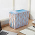 Y YOMA 6 Pack Gradient Hanging File Folders - Decorative Letter Size Folder Organizer for Filing Cabinet, Lake Blue