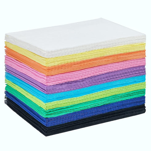 EZEELAI Colorful Dental Bibs Disposable Patient Bibs 13" x 18", 50 PCS Dentist