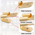 Sumnacon Piggyback Spade Connectors, 60 Pcs Quick Disconnect Double Male Female Adapter for Automotive
