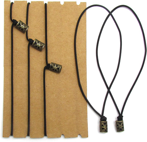 Traveller's Notebook Elastic Bands, Leather Journal Refill Connection Band Straps, 5 Pack of Jump Bands with Toggles