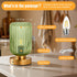 7500mAh Dimmable Bulb LightRound Cordless Table Lamp for Bedroom, Rechargeable Battery Operated Lamp, Modern Touch