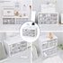FODIENS Desk Storage Organizer with 9 Drawers, Stackable Craft Drawer Cabinet, Clear Box Caddy for Makeup Jewelry Office