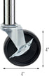 Honey-Can-Do SHF-01939 4-Inch Caster Roller Wheels Set of Four for HCD Shelving Unit, Black