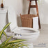 TS1008E LUXE Elongated Comfort Fit Toilet Seat with Slow Close, Quick Release Hinges, and Non-Slip Bumpers (White)