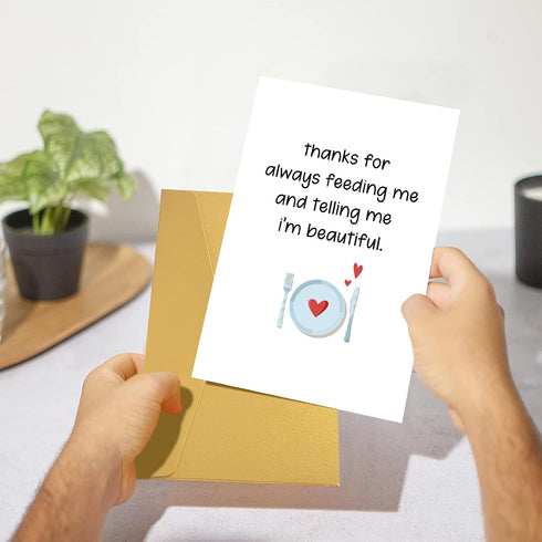 Goroar Funny Valentines Day Card for Him, Humor Valentines Day Card Gift for Boyfriend, Anniversary Card from Wife
