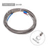 MECCANIXITY K Type Thermocouple Temperature Sensor PT100 6mm Ring High Temperature Probe 10ft Wire 0 to 600°C(32 to 1112°F) Stainless Steel