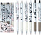 Kawaii 6Pcs 0.5mm Black Ink Retractable Gel Pens - Office School Supplies for Journaling and Notetaking