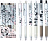 Kawaii 6Pcs 0.5mm Black Ink Retractable Gel Pens - Office School Supplies for Journaling and Notetaking