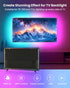 16.4ft 50-75 Inch 44 RGB+IC LED Lights for TV, Backlight Strip Behind TV with Music Sync, Bluetooth APP and Voice