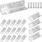 L Bracket, Heavy Duty Corner Brace, 20 Pack 4" Metal Shelf Bracket
