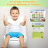 TSBSHum 18-Piece Potty Training Chart,Potty Training Sticker Chart for Boys,Made of Waterproof Paper,Helps Toddler Kids