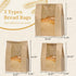 101 120 14x8.3x3.5 inches Bread Bags for Homemade Bread, Pcs Sourdough Bags with Windowand Sealing DIY Stickers, Large