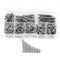 M3 Cap Head Screws, 100pcs M3*6/8/10/12/16/20/25/30 304 Stainless Steel Metric Thread Hex Socket Cap Head Screws