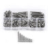 M3 Cap Head Screws, 100pcs M3*6/8/10/12/16/20/25/30 304 Stainless Steel Metric Thread Hex Socket Cap Head Screws