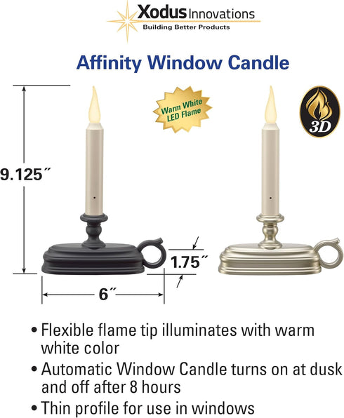 FPC1625A Battery Window Candle Dynamic Flicker Warm White Flame Sensor ON Timer Off