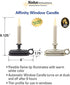FPC1625A Battery Window Candle Dynamic Flicker Warm White Flame Sensor ON Timer Off