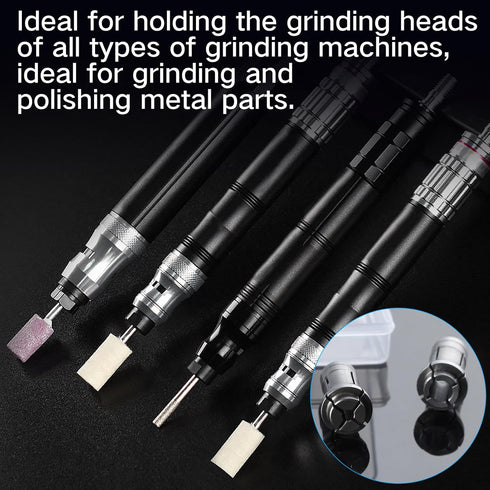 SPEEDWOX 4PCS Die Grinder Collet Adapter Chuck Collet Grinding Machine Clamping Collet Adapter Die Grinder Tool Small Grinder Collet Set 1/4 To 1/8 Collet Adapter 2 Pack 3mm and 2 Pack 6mm