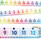 Number Line Bulletin Board Border Rainbow -20 to 100 Classroom Decoration 36ft Roll