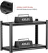 Jaqiumn 2Tier 27.8" 19.8" 13.78" Workbench, Adjustable Shelving Work Table, Steel Storage Rack for Garage, Warehouse
