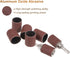 uxcell 30 Pcs 3/4 Inch Sanding Sleeves Sandpaper Set 240 Grit with 2 Pcs Drum Mandrels for Rotary Tools