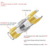 DINGYUAN 200PCS Solder Seal Wire Connectors, Waterproof & Insulated Heat Shrink Butt Connectors for Automotive