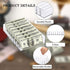 Hipiwe Cash Organizer, Clear Plastic Mail Tray with Removable Divider, 8 Slots for Cash Storage