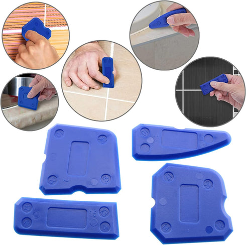 LUORNG Caulk Tool Set (8PCS) - Silicone Finishing Tool Spreader Kit for Kitchen Bathroom Grout