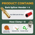LIONMAX Barb Splicer Mender, 4 PCS Brass Barb Union Hose Fittings, 5/16 Inch to 5/16 Inch with 8 Hose Clamps