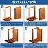 360 TamBee Door Pivot Hinges Heavy Duty Hinges for Wood Doors Degree Shaft Stainless Steel Pivot Hinge System