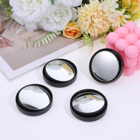 DOPENSPI 4PCS 2.3" Cubicle Mirror, Adjustable Cubicle Mirror to See Behind You Monitor Mirrors Rear View Convex
