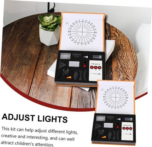17-Piece Set Ciieeo Optical Experiment Kit Concave Convex Lens Prism and Mirror for Physics Education Practical Optical