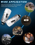 Keiurot E10 LED Bulb, 1487 1447 1446 1449 House Number Light Bulb, 10V-30V Warm White, 2 Pack