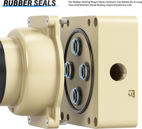 TAILONZ PNEUMATIC Rotary Lever Hand Valve HV-02 1/4”NPT Air Flow Control 3 Position
