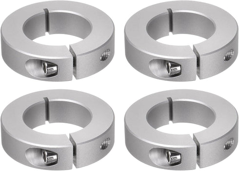 4pcs Shaft Collar 35mm Bore Aluminum Alloy Set Screw Split Clamp-On Collars, 60mm OD, for Machine Tools