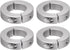 4pcs Shaft Collar 35mm Bore Aluminum Alloy Set Screw Split Clamp-On Collars, 60mm OD, for Machine Tools