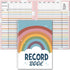 Boho Record Book, Teacher Spiral Bound Record Book, Class Gradebook, Office Supplies Gift for Teacher, Boho Decoration