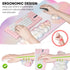 JIKIOU Set, 35.4x15.7in Large Cloud Mouse Pad Waterproof with Cloud Keyboard Wrist Pad and Cloud Mouse Wrist Pad