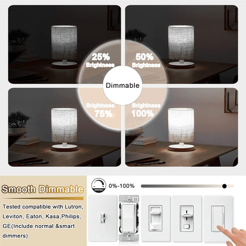 T10 LED Bulb, 5000K, 3.2 inches, E26 LED Bulb, 60 Watt Equivalent, Dimmable, T25 Tubular Light Bulb, Edison Bulbs, 6W,