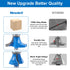 Newdeli 5pcs Roundover Router Bit Set, 1/4 inch Shank, Bearing Guide for Rounding Edge Bits with 1/2" to 1/4" Router