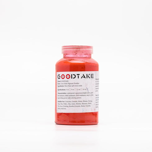 Iron Oxide Powder, Red Pigment Dye for Cement, 12 oz, DIY Manually Paving Concrete Mold, Mortar Grout